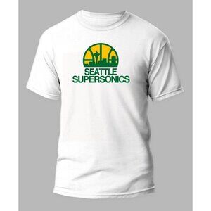 Seattle Sonics Retro Supersonics Basketball Graphic Vintage Style T-Shirt  181